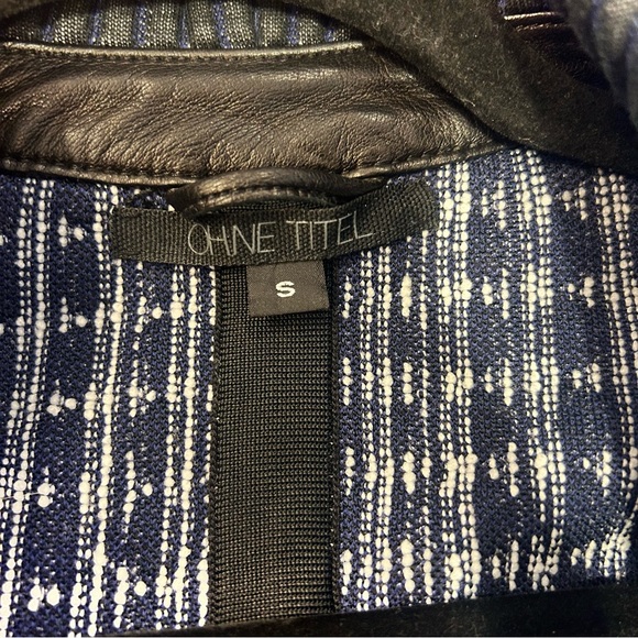 Gothic Biker Moto Jacket Wrap Over Zip Up Cinched/Fitted Waist, Lamb Leather, SM - Picture 3 of 5